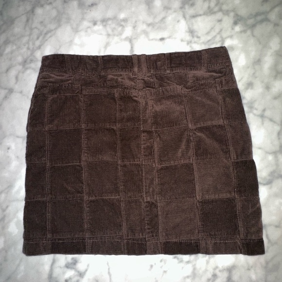 LOFT Chocolate Corduroy Mini Skirt - Picture 2 of 4